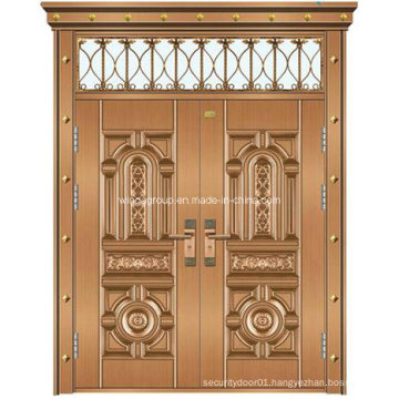 High Quality Residential Bullet Proof Steel Security Copper Door (W-GB-08)